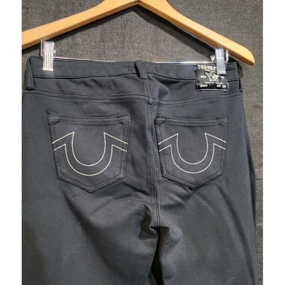 True Religion Becca Pants Women 28x31 Black Mid Rise Bootcut Stretch Western NEW - Picture 4 of 10